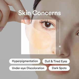 Abib Glutathione Kojic Acid Eye Patch Vita Jelly 60pcs Korean hydrogel patches with Glutathione, Kojic Acid, Niacinamide and Vitamin C for dark circles, hyperpigmentation and brighter under-eyes in UAE.