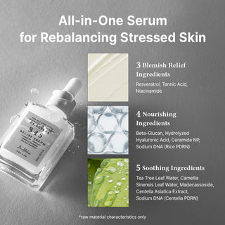 Dr. Althea 345 Relief Serum 30ml Korean calming serum with PDRN, Ceramide NP, Panthenol, Tea Tree Leaf Water and Niacinamide for sensitive, dehydrated and blemish-prone skin in UAE.