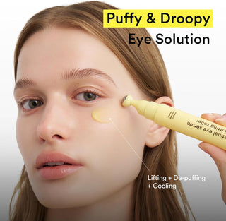 Abib Retinal Eye Serum Lifting Roller 15ml with Retinal, Bakuchiol and Caffeine cooling metal applicator for fine lines, puffiness, dark circles and firmer-looking under-eyes in UAE.