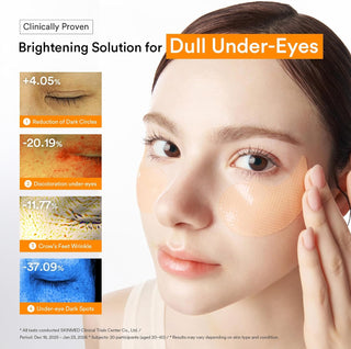 Abib Glutathione Kojic Acid Eye Patch Vita Jelly 60pcs Korean hydrogel patches with Glutathione, Kojic Acid, Niacinamide and Vitamin C for dark circles, hyperpigmentation and brighter under-eyes in UAE.