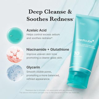 medicube Azelaic Acid And Niacinamide Deep Clean Foam Cleanser 120g