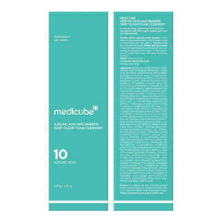 medicube Azelaic Acid And Niacinamide Deep Clean Foam Cleanser 120g