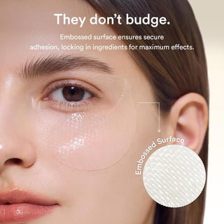 Abib Vegan Collagen Eye Patch Jericho Rose Jelly 60pcs Korean hydrogel eye patches with vegan collagen, peptides, caffeine, hyaluronic acid and ceramide for fine lines, puffiness and firm under-eyes in UAE.