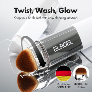 ELROEL Blanc Cover Cream Stick Foundation 13g color-changing Korean stick foundation with buildable coverage, built-in blending brush and radiant finish available in UAE.