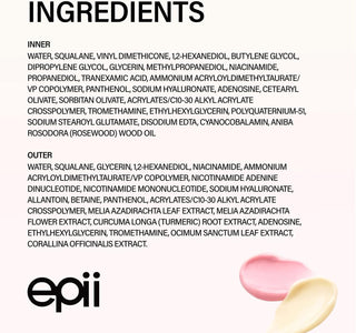 epii Double Up Cream NAD+ NMN and TXA 50ml dual Korean moisturizer with Tranexamic Acid, Niacinamide and Squalane for dark spots, hydration, firmness and radiant skin in UAE.