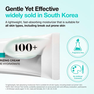 Anua PDRN Hyaluronic Acid 100 Moisturizing Cream 60ml Korean face moisturizer with salmon PDRN, collagen, squalane and multiple hyaluronic acids for deep hydration, plumping and radiant skin in UAE.
