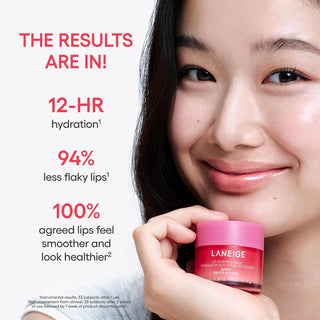 LANEIGE Lip Sleeping Mask Sweet Candy 20g Korean overnight lip treatment with Berry Fruit Complex, Vitamin C, Coconut Oil, Shea Butter, and Murumuru Butter for dry, soft, and hydrated lips in UAE.