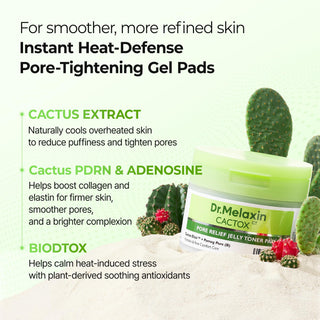 Dr. Melaxin CACTOX Pore Relief Jelly Toner Pads 60pcs