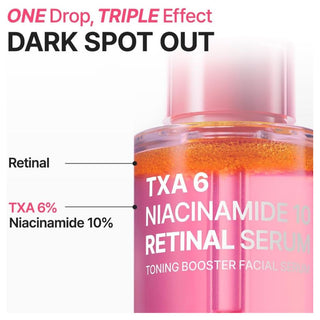 PURITO SEOUL TXA 6 Niacinamide 10 Retinal Serum 30ml Korean brightening serum with 6% Tranexamic Acid, 10% Niacinamide, Retinal and Glutathione for dark spots and post-acne marks in UAE.
