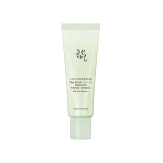 Beauty of Joseon Stay Fresh Tone-Up Sunscreen Green SPF50+ PA++++ 50ml with Centella and Ceramide for UVA UVB protection, redness correction and soothing skin care in UAE.