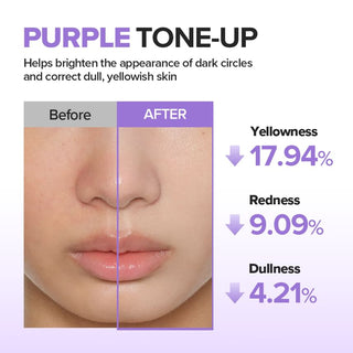 Beauty of Joseon Stay Fresh Tone-Up Sunscreen Purple SPF50+ PA++++ 50ml with Centella and Ceramide for UVA UVB protection, dull skin brightening and yellow tone correction in UAE.