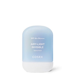 COSRX Airy-Light Invisible Sun Stick SPF50+ PA++++ 19g Korean sunscreen stick with Niacinamide and Zinc PCA for invisible UV protection, oil control, sweat resistance, and no white cast available in UAE.