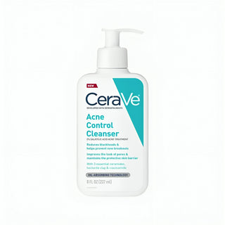 CeraVe Acne Treatment Salicylic Acid Cleanser - Acne Control Fash Wash 237 ML
