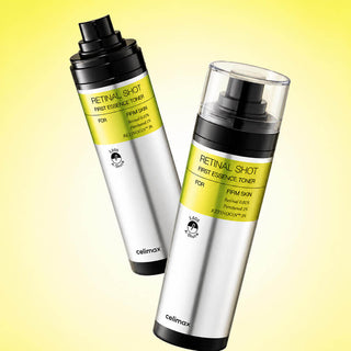 Celimax The Vita-A Retinal Shot Tightening First Essence Toner 80ml with 0.01% Retinal, 1% Panthenol and RETINOGIN 3% for firming, pore care and smoother skin in UAE.