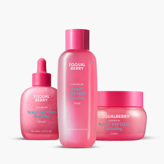 EQQUALBERRY NAD+ Peptide Boosting Trio Sets | Cream - Serum - Toner