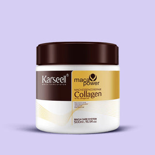 Karseell Collagen Maca Hair Treatment Deep Repair Conditioning Hair Mask Argan Oil Coconut Oil Essence for Dry Damaged Hair All Hair Types 16.90 Fl oz 500ml