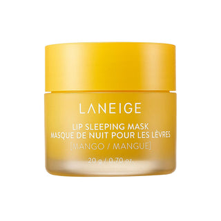 LANEIGE Lip Sleeping Mask Mango 20g Korean overnight lip treatment with Berry Fruit Complex, Coconut Oil, Shea Butter and Murumuru Butter for dry, chapped and hydrated lips in UAE.