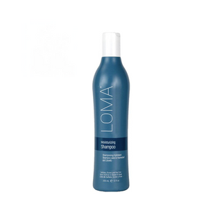 a bottle of Loma Hair Care Moisturizing Shampoo 355mL