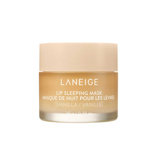 LANEIGE Lip Sleeping Mask Vanilla 20g Korean overnight lip treatment with Berry Fruit Complex, Coconut Oil, Shea Butter and Murumuru Butter for dry, chapped and hydrated lips in UAE.