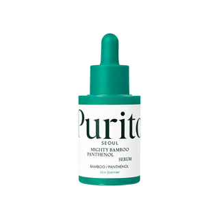 PURITO SEOUL Mighty Bamboo Panthenol Serum 30ml with 13% Panthenol, Damyang Bamboo Extract and Ectoin for moisture barrier repair, dry sensitive skin and deep hydration in UAE.