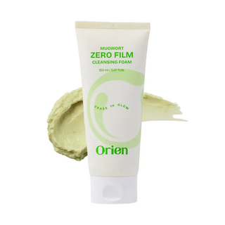 Orien Mugwort Zero Film Cleansing Foam 150ml Korean foaming face wash for removing excess oil, sunscreen residue and daily impurities without leaving a heavy film in UAE.