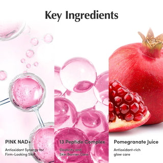 EQQUALBERRY Lush Blush NAD+ Peptide Boosting Sun Serum SPF50+ PA++++ 50ml water-resistant Korean sunscreen with NAD+, Peptides, Niacinamide, Collagen and Ceramide for lightweight UV protection and radiant skin in UAE.