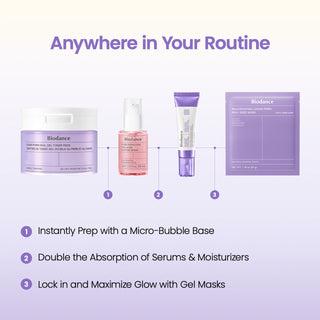 Biodance Caviar PDRN Liposome Bubble Booster 95ml Korean skin-prep booster with 67% Caviar Water, 1,000 ppm Salmon PDRN, Niacinamide and Ceramide for hydration, plumping and radiant glass skin in UAE.
