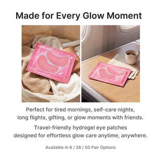Medicube PDRN Pink Collagen Jelly Eye Mask 6 Pairs with Salmon DNA PDRN, Collagen and NAD+ for under-eye puffiness, hydration, dark circles and fine-line care in UAE.