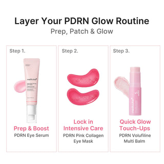 Medicube PDRN Pink Collagen Jelly Eye Mask 6 Pairs with Salmon DNA PDRN, Collagen and NAD+ for under-eye puffiness, hydration, dark circles and fine-line care in UAE.