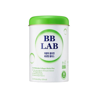 BB LAB Low Molecular Collagen Biotin Plus Korean powder supplement with 1,200mg fish collagen, 30μg Biotin and 30mg Vitamin C in 30 daily sticks available in UAE.