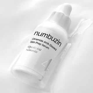 Numbuzin No.4 Ceramide AHA Glazed Skin Prep Serum 30ml with 3% AHA, 3% PHA and five Ceramides for gentle exfoliation, smoother texture and glowing skin in UAE.