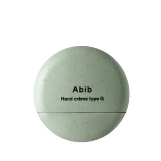 Abib Hand Crème Type G 50ml Korean moisturizing hand cream with Glycerin and Panthenol, featuring Muguet, Clove, Cedarwood, Patchouli and Musk fragrance in UAE.