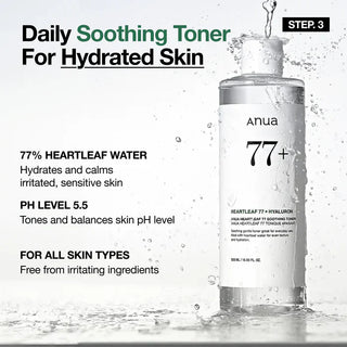 Anua Glass Skin Essential Set, Your 4-Step Routine to Radiant, Poreless Skin | Full-Size Kit