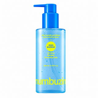 Numbuzin Zero Blemish Oil-Free Micellar Cleansing Jelly 200ml with 39% Centella Leaf Water, Amino Acid Complex and Ectoin for gentle makeup, sunscreen and blemish-prone skin cleansing in UAE.