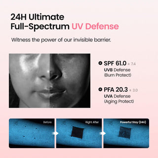 Biodance Invisible Collagen Peptide Sun Fluid SPF50+ PA++++ 50ml with 62% Collagen Water, 243Da Collagen and 10 Peptides for lightweight invisible UVA UVB protection and hydrated firm-looking skin in UAE.