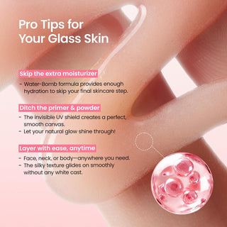 Biodance Invisible Collagen Peptide Sun Fluid SPF50+ PA++++ 50ml with 62% Collagen Water, 243Da Collagen and 10 Peptides for lightweight invisible UVA UVB protection and hydrated firm-looking skin in UAE.