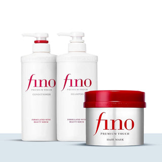 Fino Haircare Set includes Shampoo, Conditioner and Hair Mask