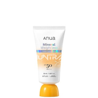 Anua Mineral Weightless Finish Sunscreen SPF50 PA++++ 50ml KPop Demon Hunters Zoey Edition with Zinc Oxide, Panthenol, Allantoin and Ceramide for sensitive-skin mineral UV protection in UAE.