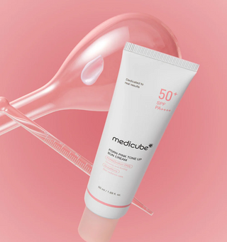 كريم الوقاية من الشمس medicube PDRN Pink Tone Up 50 مل