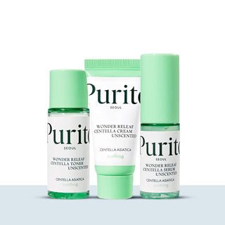 Purito SEOUL Wonder Releaf Centella Mini Kit Unscented, Centella Asiatica Soothing